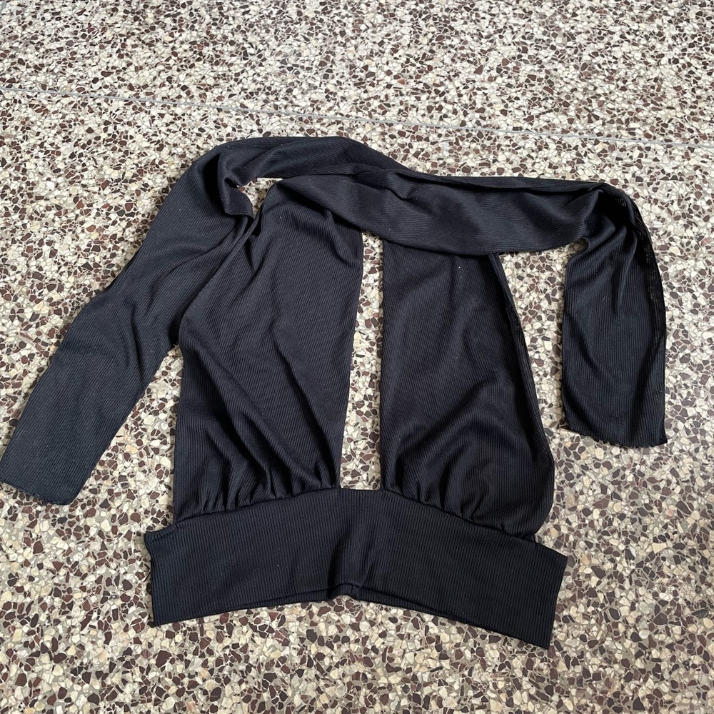 Black Wrap Top